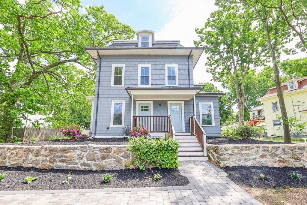 52 Maple Street, Unit 2 Boston, MA 02136 - Photo 41 of 41 a front view of a house with garden
