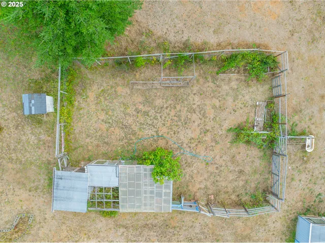 a view of a glass door