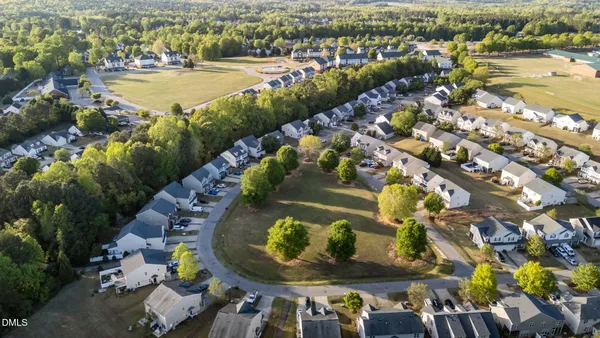 an aerial view of a city