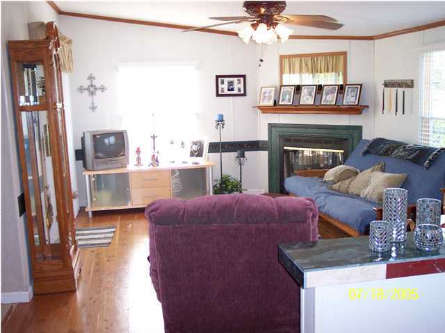 5097 Keyser Mill Road Baker, FL 32531 - Photo 8 of 10 a living room with furniture and a fireplace