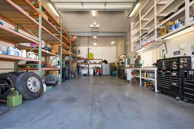 a view of a storage in a room