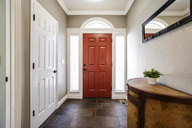 a view of an entryway door