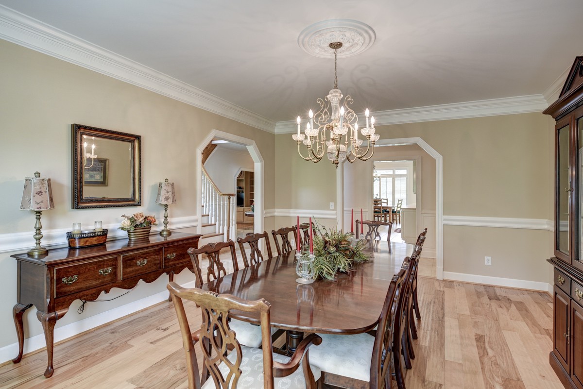 519 Maple Hill Road Lebanon, TN 37087 - Photo 12 of 49 a view of a dining room with furniture and chandelier