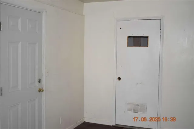 a close view of a bathroom