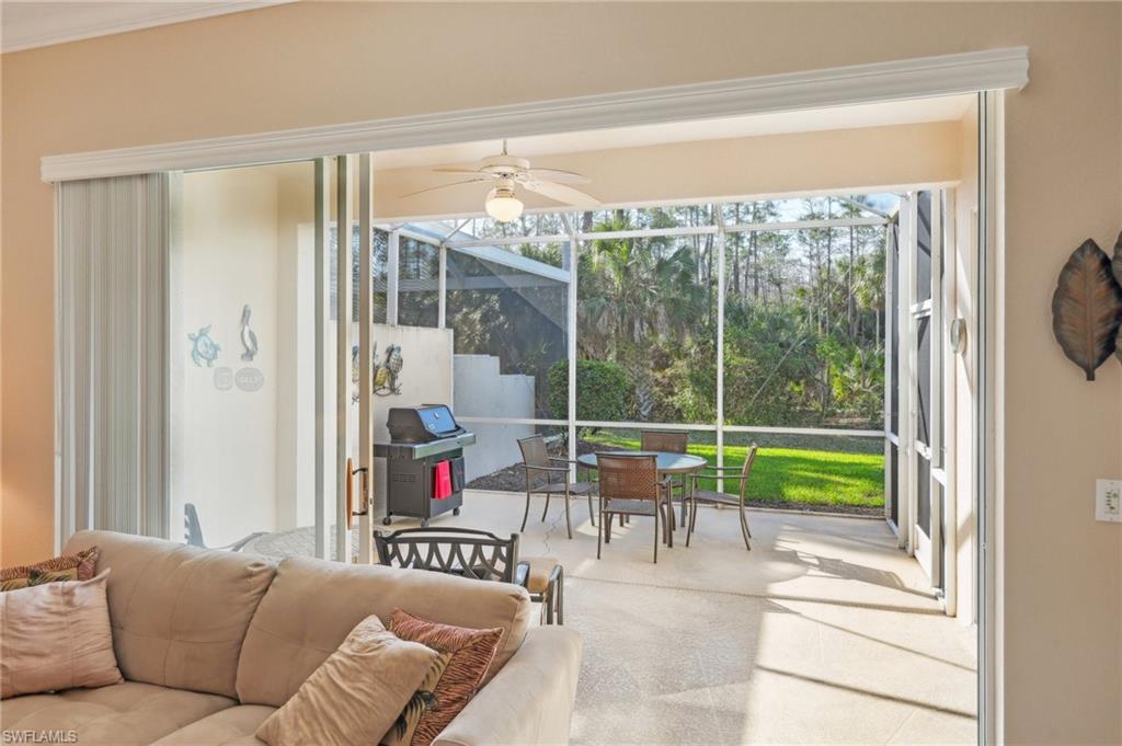 3553 Periwinkle Way Naples, FL 34114 - Photo 8 of 43 Sunroom / solarium with a ceiling fan