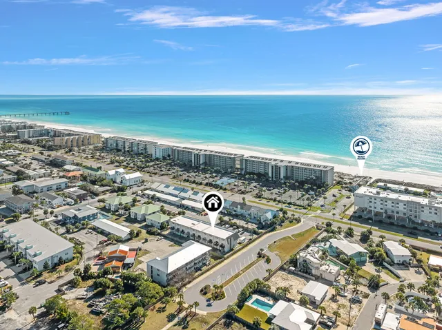 an aerial view of a city