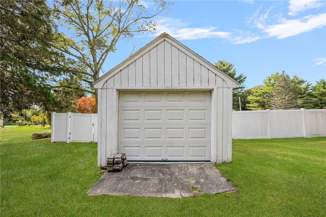 145 Jenckes Hill Road Lincoln, RI 02865 - Photo 36 of 39 An additional single bay garage sits in the rear of the lot which is perfect for bikes, tools, mowers, canoes, and all sorts of items.