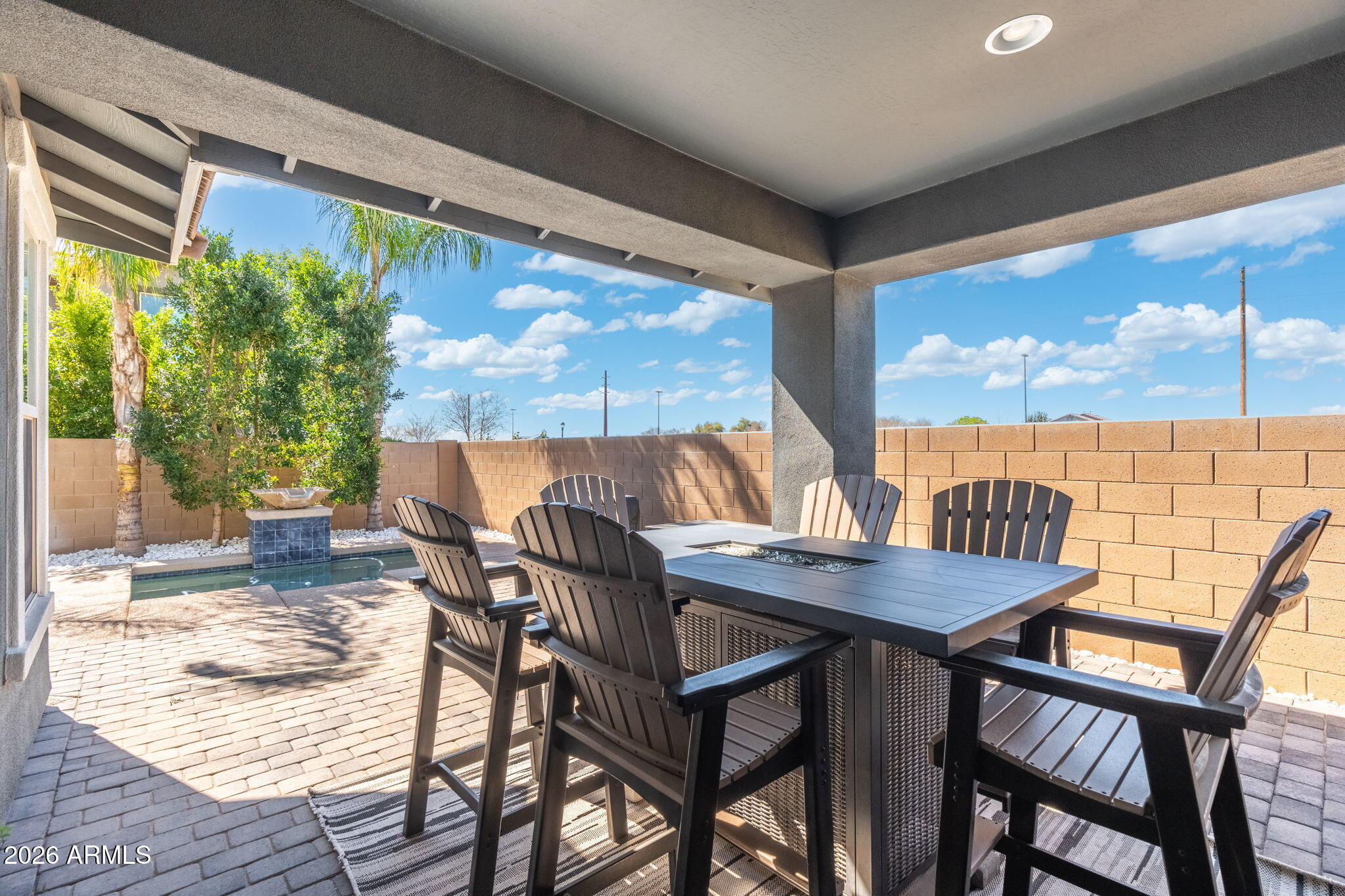 4041 East Amber Lane Gilbert, AZ 85296 - Photo 24 of 31 a view of a dining room with furniture window and outside view