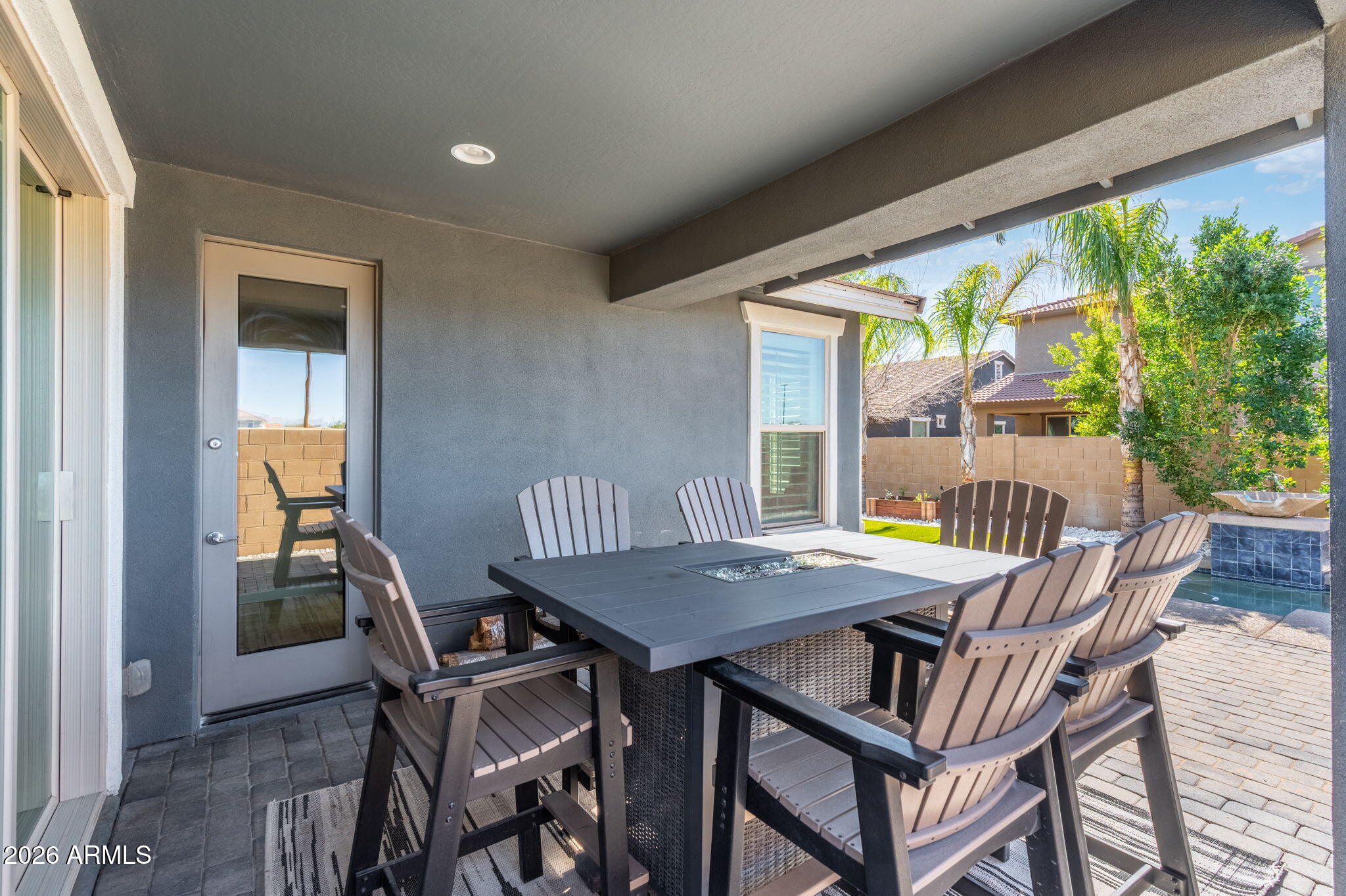 4041 East Amber Lane Gilbert, AZ 85296 - Photo 25 of 31 a view of a dining room with furniture window and outside view