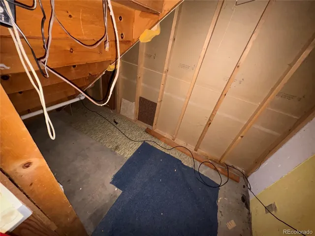 a view of wooden floor and staircase