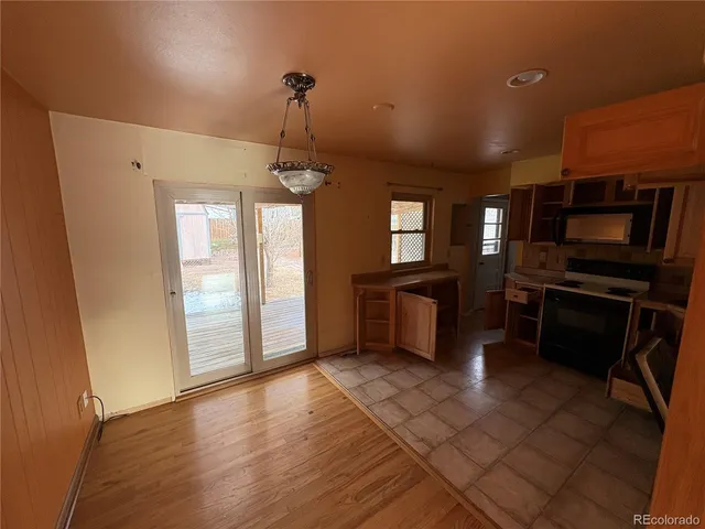 a view of a electric appliances in a room