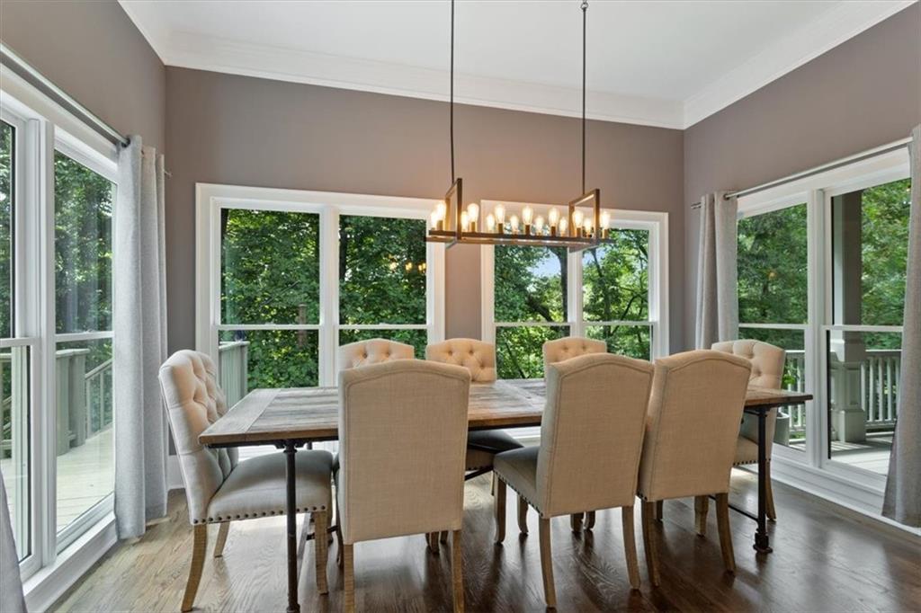 134 Prospector Ridge Dahlonega, GA 30533 - Photo 31 of 96 a view of a dining room with furniture window and outside view