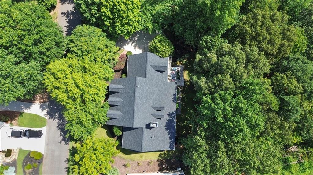 134 Prospector Ridge Dahlonega, GA 30533 - Photo 90 of 96 an aerial view of a house with outdoor space and trees all around