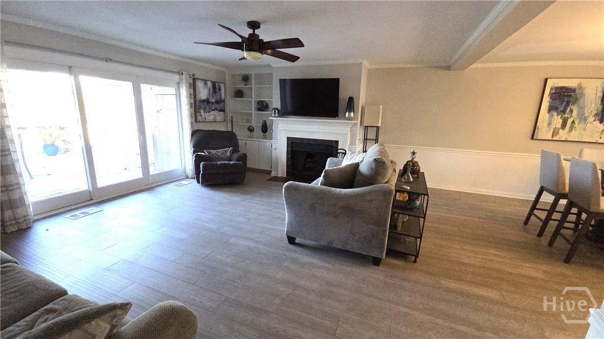 12502 Apache Avenue, Unit 4 Savannah, GA 31419 - Photo 8 of 17 Living Room Area w Couch moved back for View