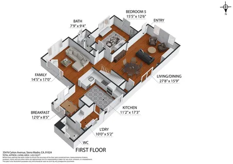 $2,949,000 | 354 North Cañon Avenue, Sierra Madre, CA 91024