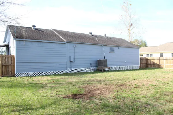 a backyard of a house