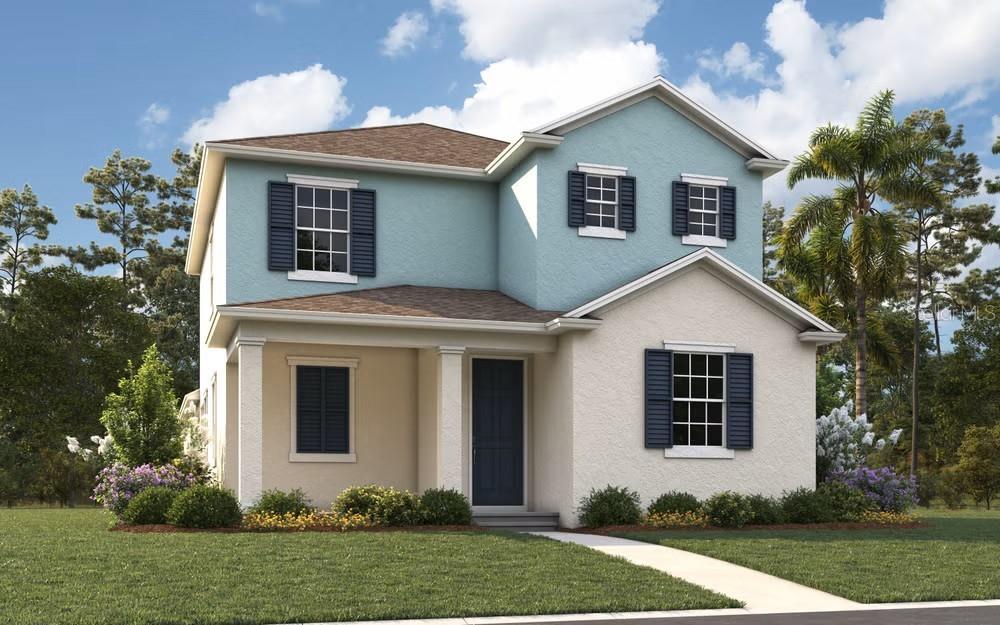 7562 Spring Valley Street Winter Garden, FL 34787 - Photo 1 of 1 a front view of a house with a yard and garage