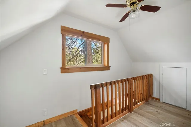 a view of a hallway with front door