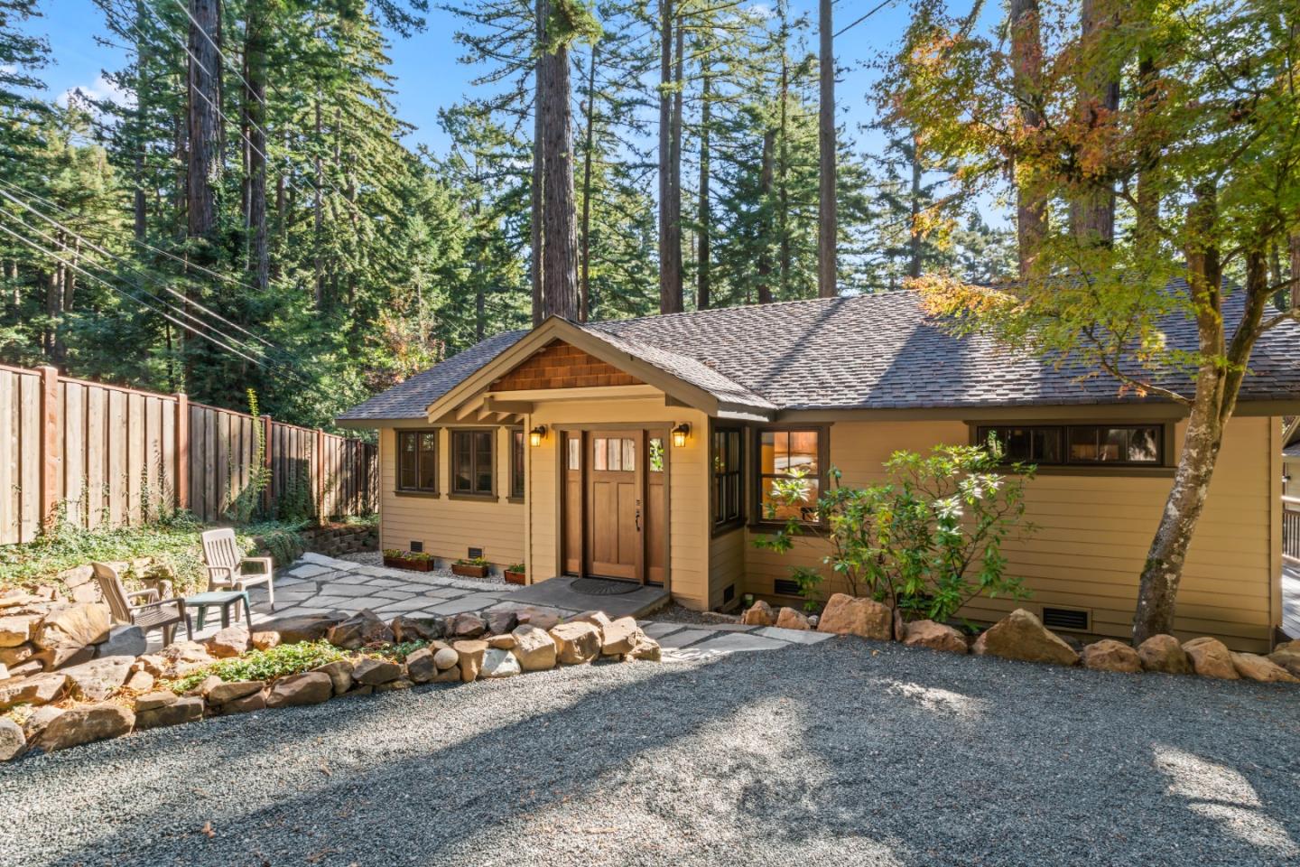 126 Filbert Road Woodside, CA 94062 - Photo 2 of 61 a view of a house with a yard and large tree