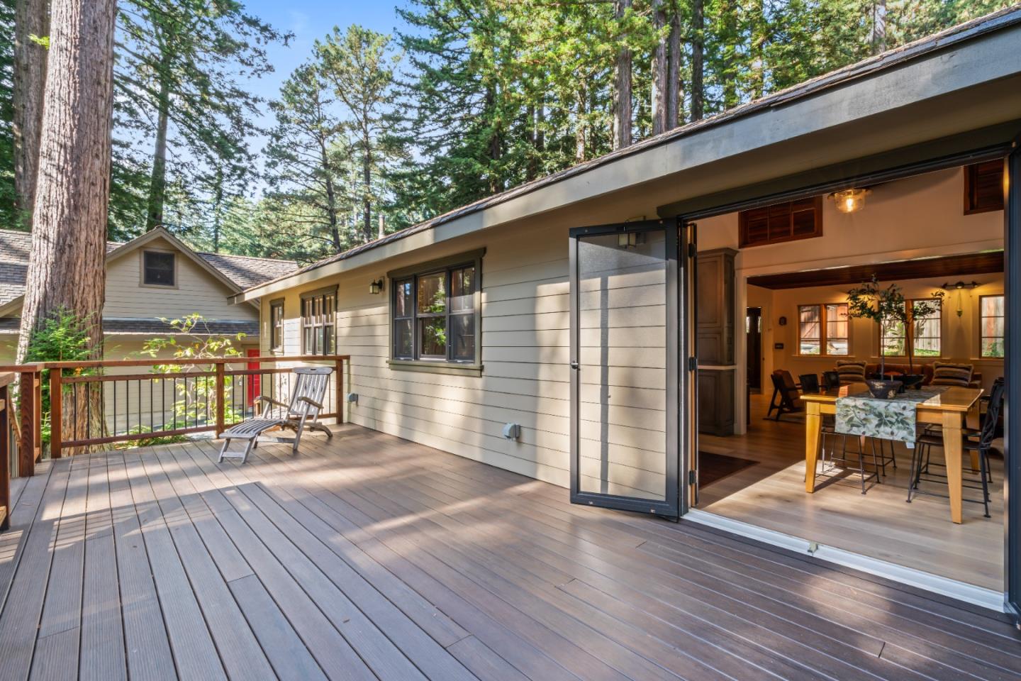 126 Filbert Road Woodside, CA 94062 - Photo 27 of 61 a patio with table and chairs