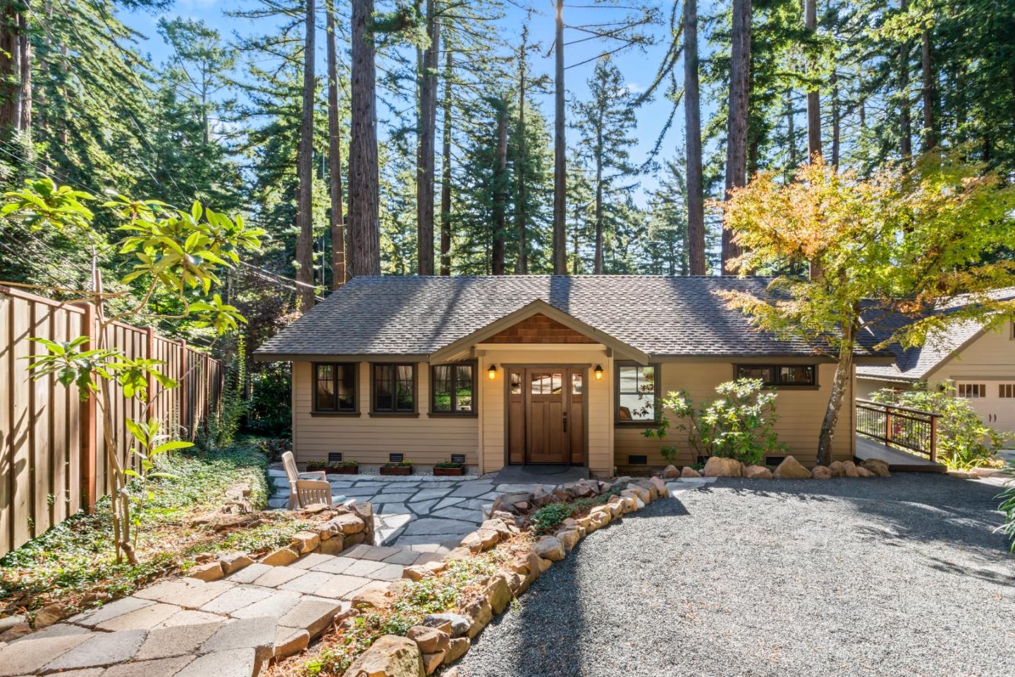 126 Filbert Road Woodside, CA 94062 - Photo 3 of 61 a front view of a house with garden