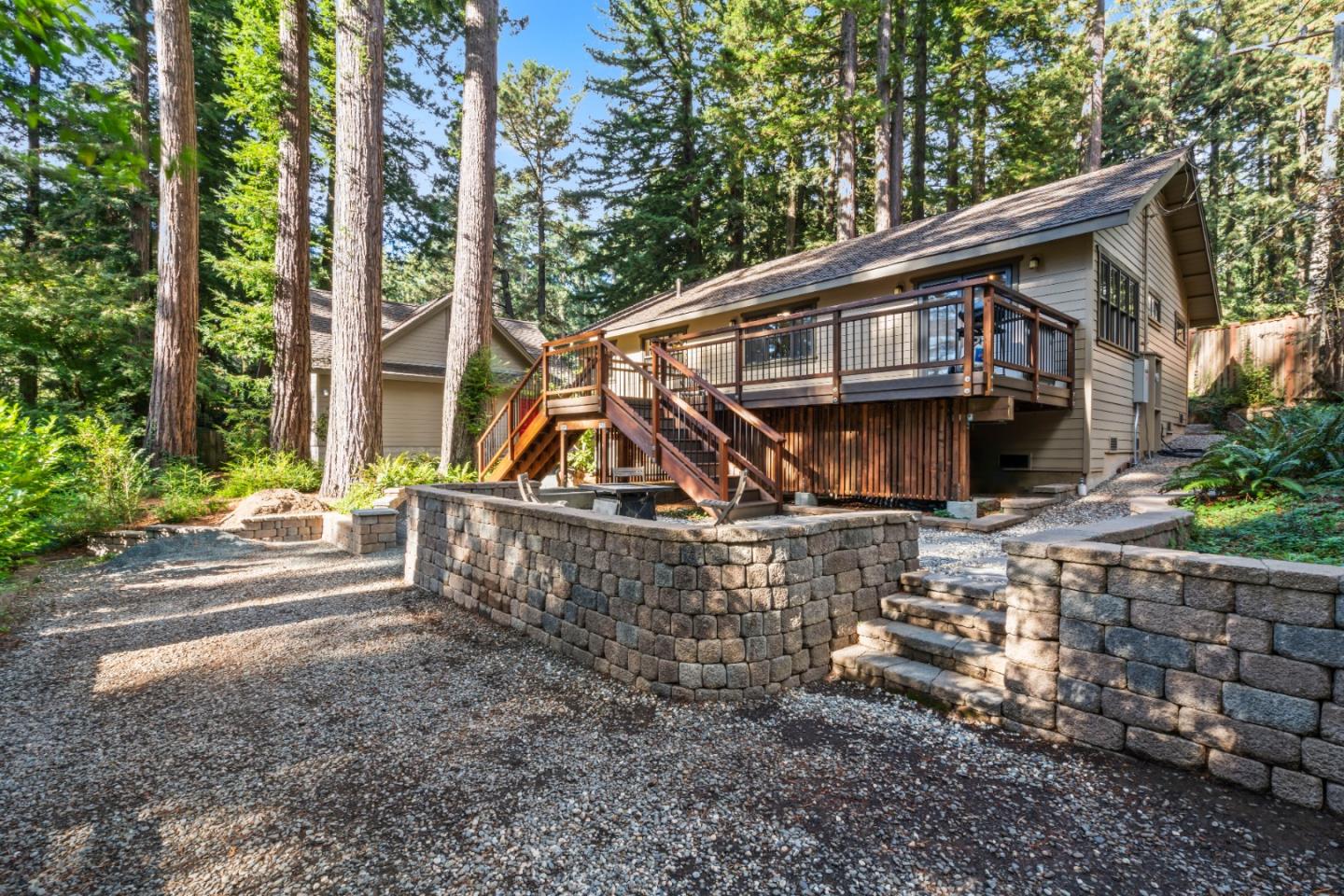 126 Filbert Road Woodside, CA 94062 - Photo 46 of 61 a view of a house with a yard