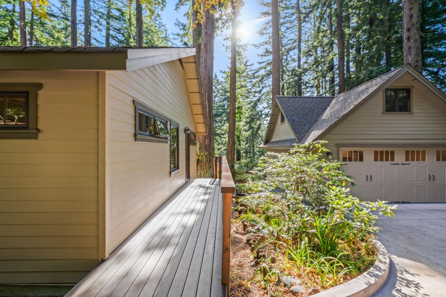 126 Filbert Road Woodside, CA 94062 - Photo 50 of 61 a aerial view of a house with a yard