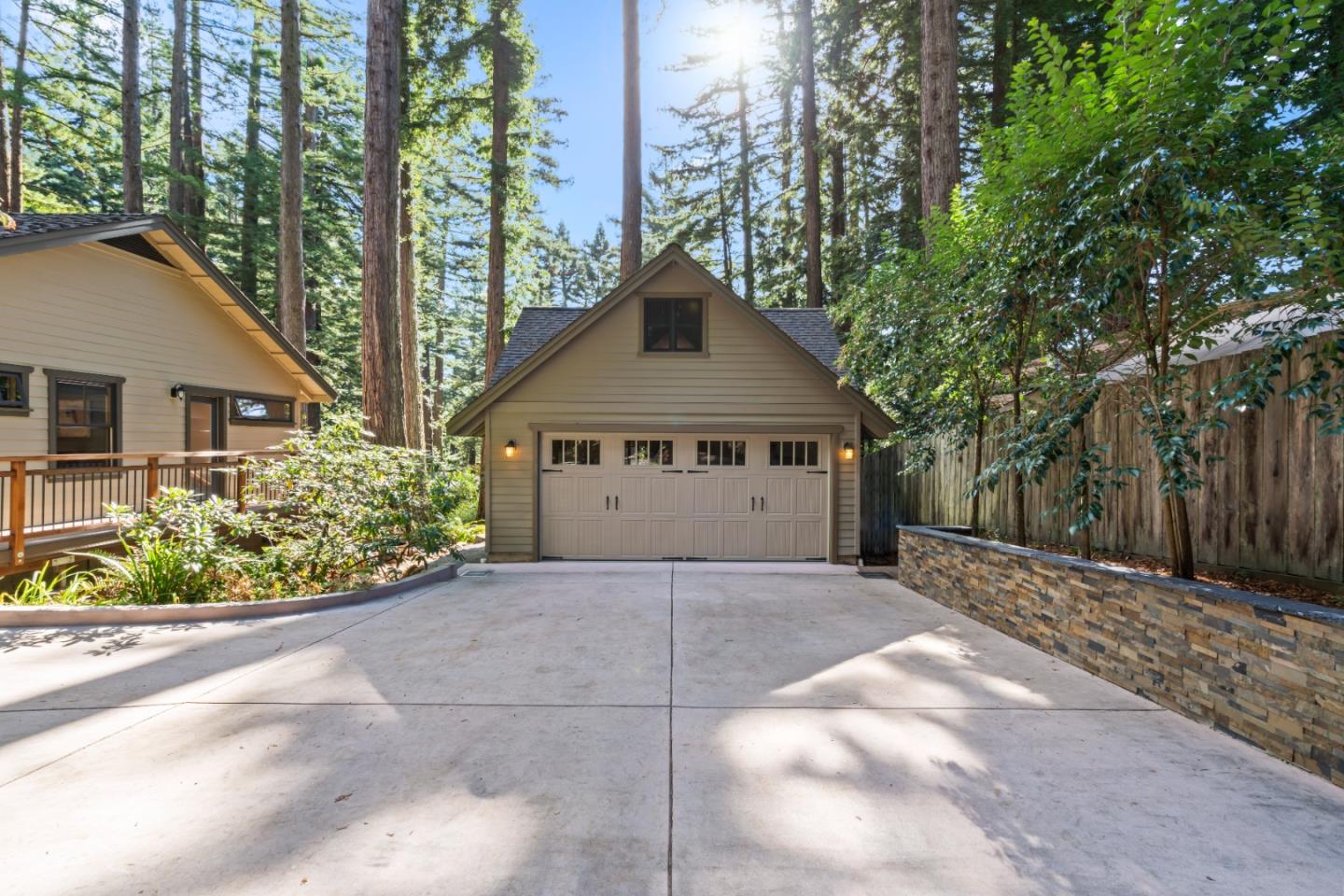 126 Filbert Road Woodside, CA 94062 - Photo 54 of 61 a front view of a house with a garden