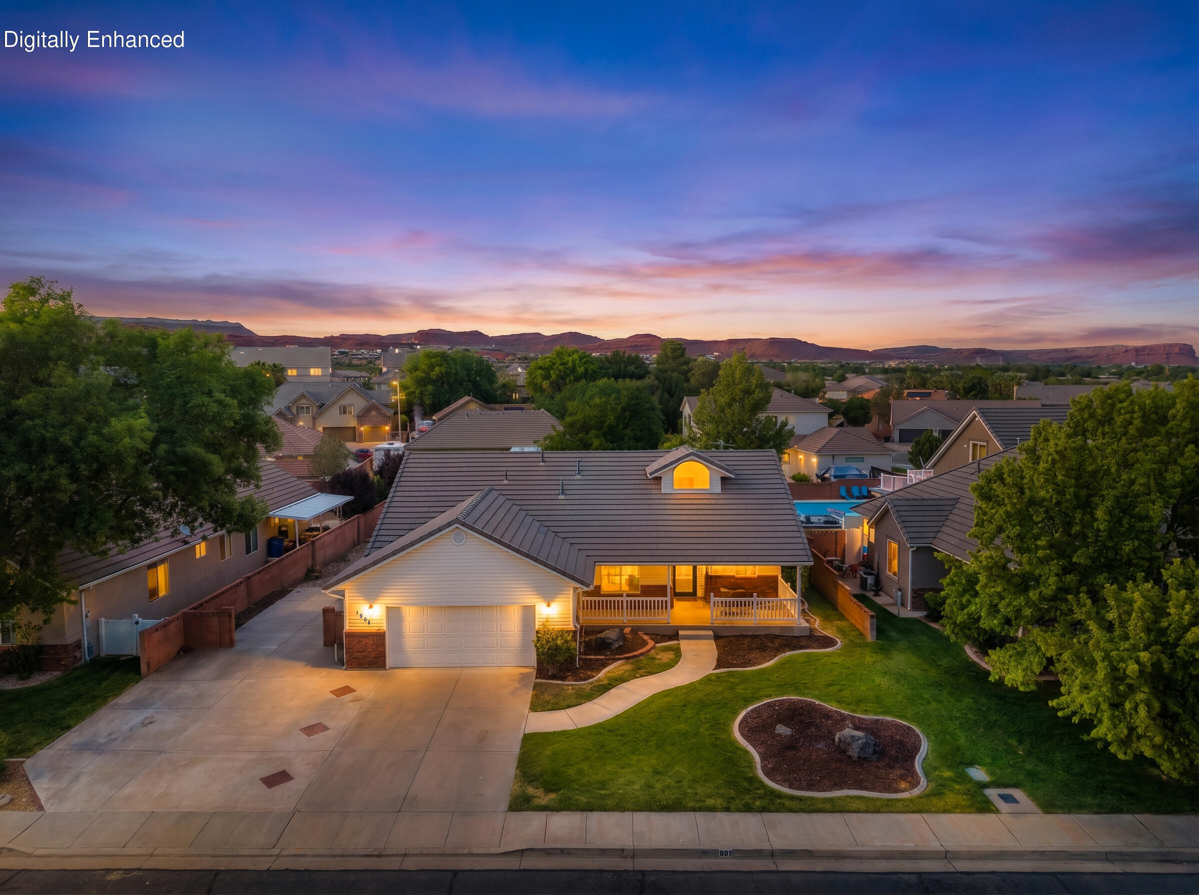 1804 North 2500 West St. George, UT 84770 - Photo 2 of 94 Virtual Twilight Drone