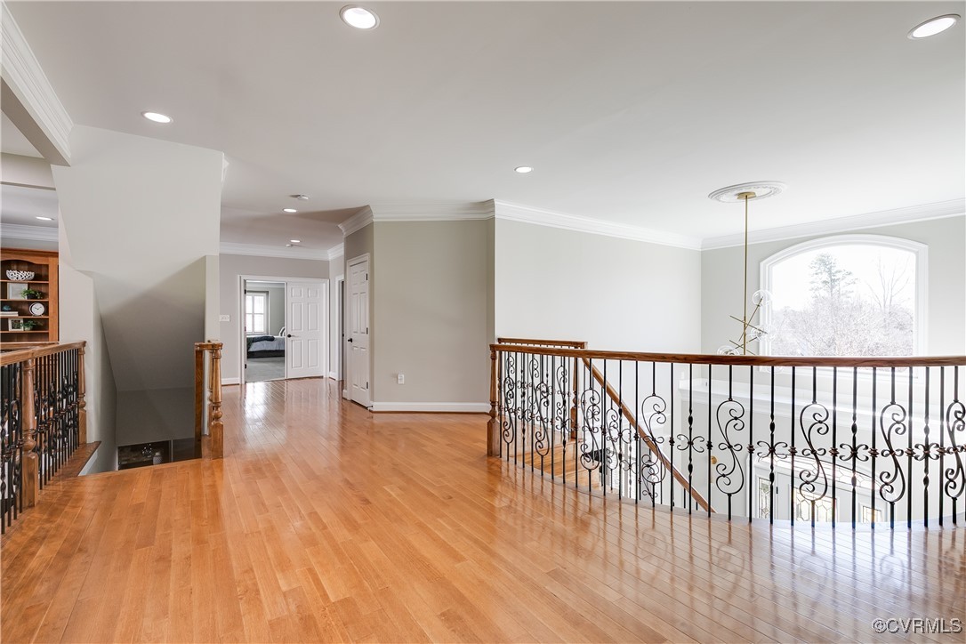 521 Raleigh Manor Road Henrico, VA 23229 - Photo 18 of 46 a view of hallway with wooden floor
