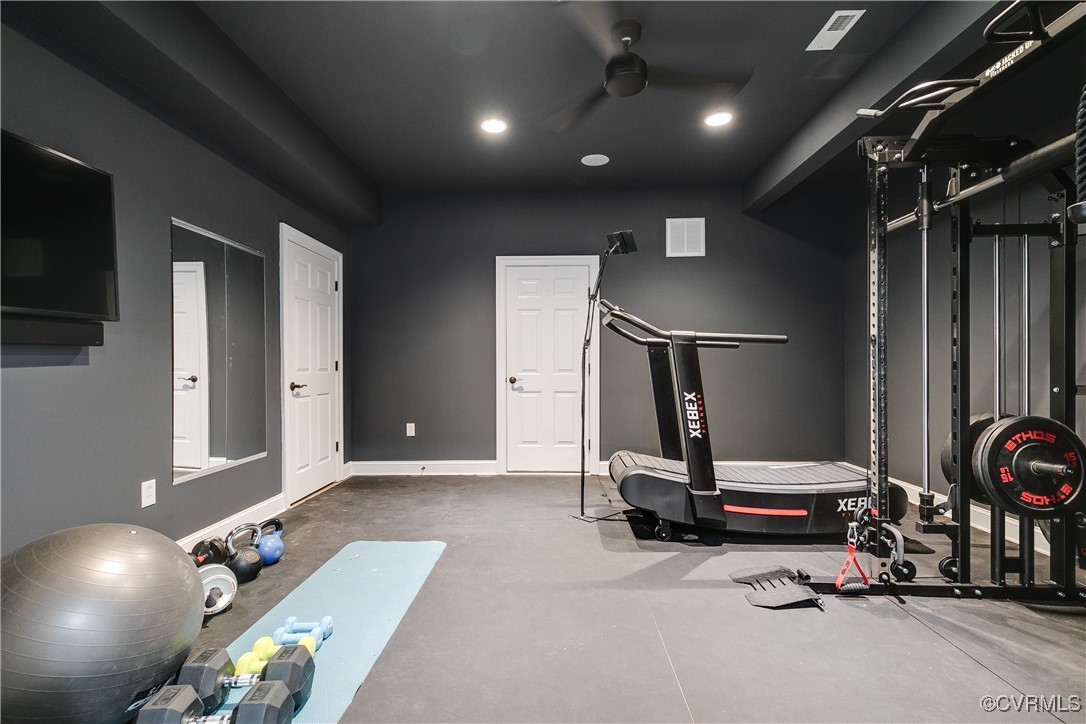 521 Raleigh Manor Road Henrico, VA 23229 - Photo 36 of 46 a view of a room with gym equipment