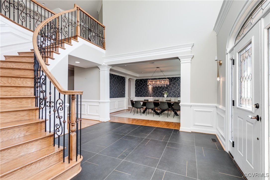 521 Raleigh Manor Road Henrico, VA 23229 - Photo 9 of 46 a view of entryway livingroom and hall with wooden floor