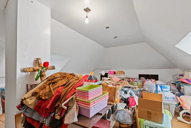 a room with gym equipment