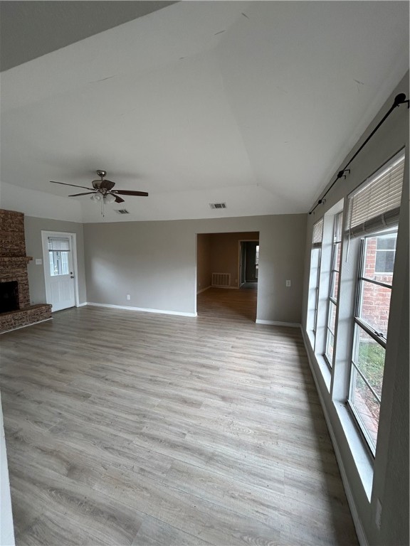 1613 Cheyenne Street Portland, TX 78374 - Photo 7 of 25 a view of empty room with wooden floor and fan