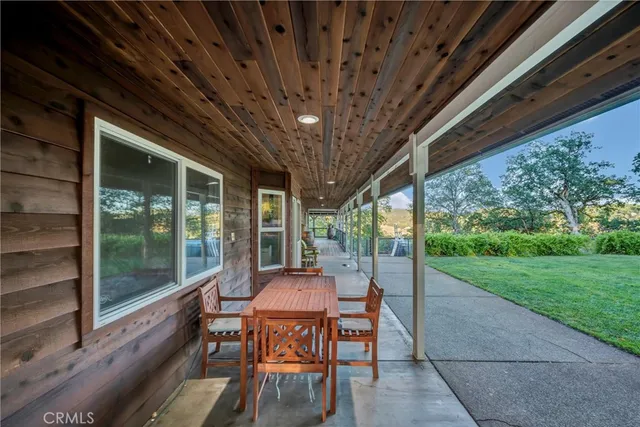 a outdoor space with chairs