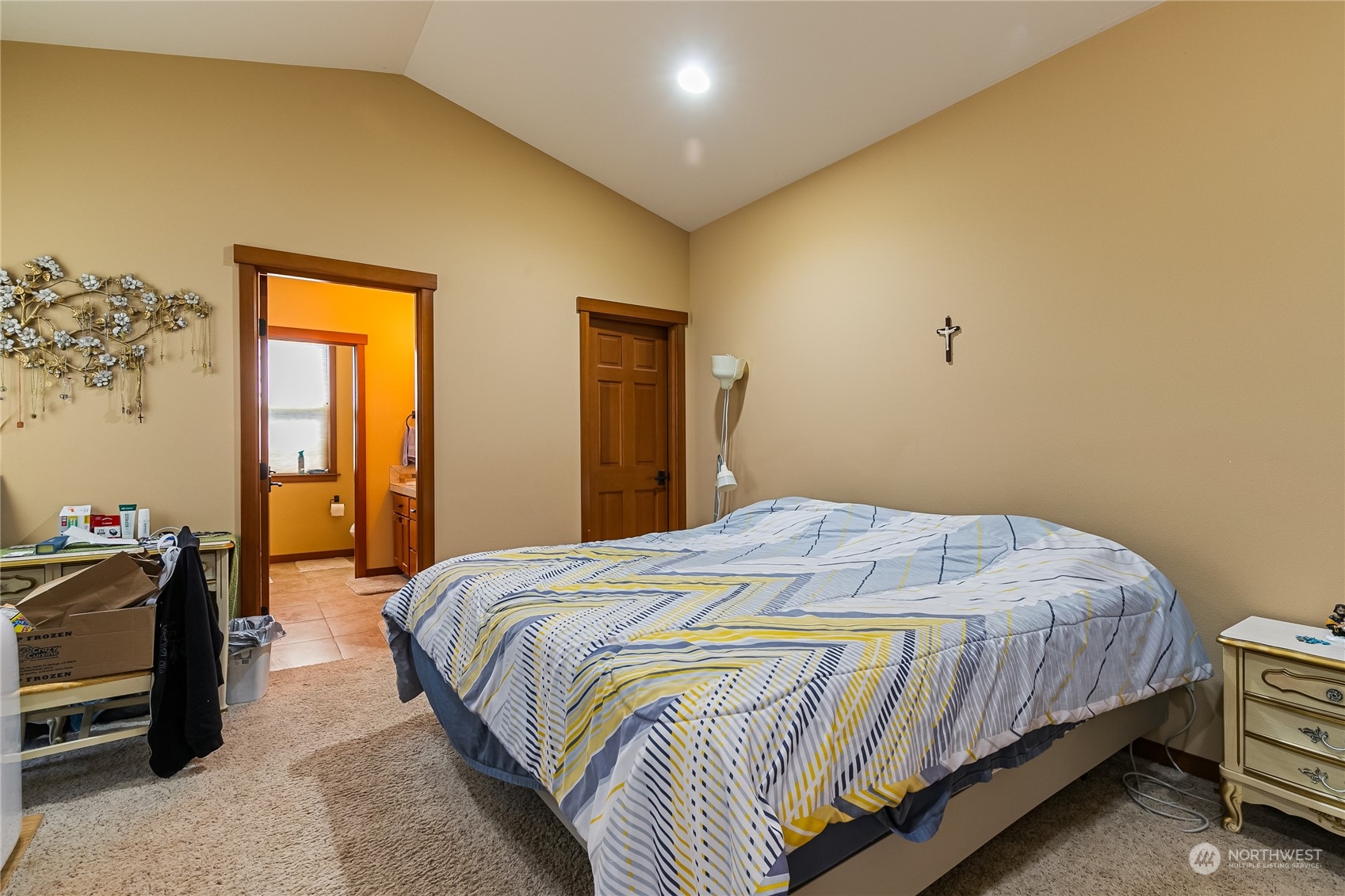 1524 Westview Circle Lynden, WA 98264 - Photo 22 of 30 a bedroom with a bed and wooden floor