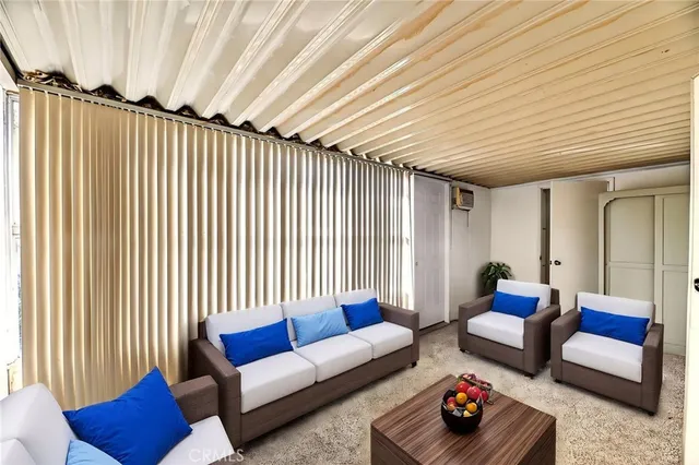 a view of a room with an empty space