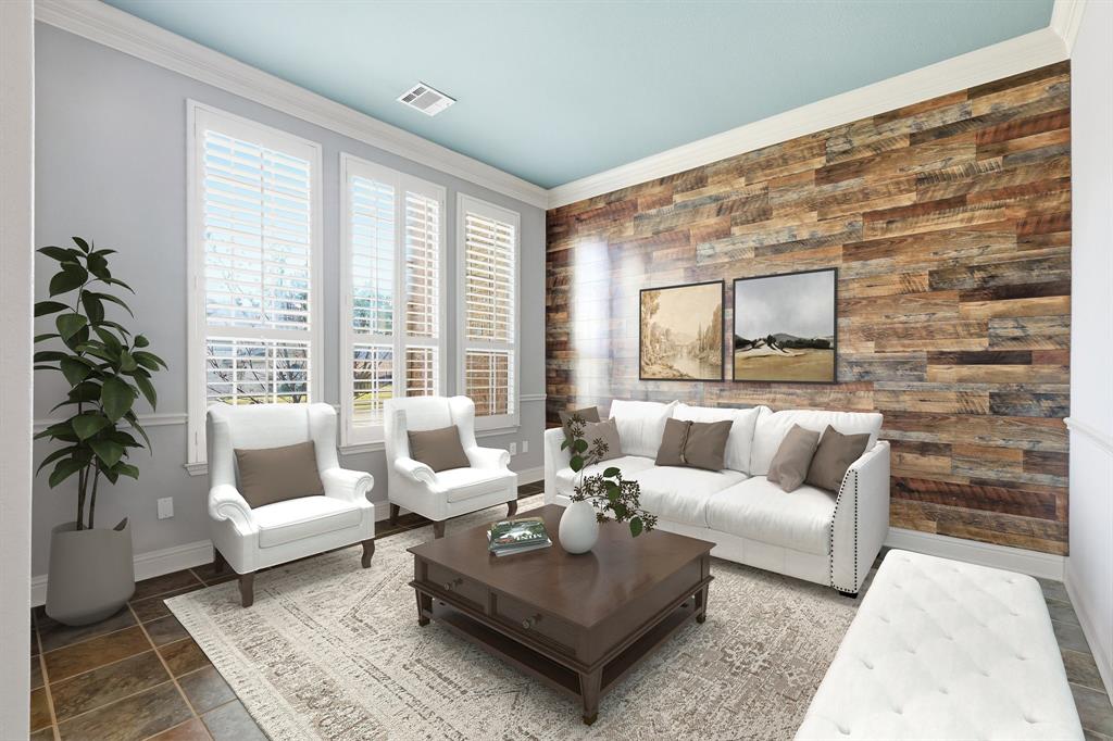 2201 Mockingbird Lane Flower Mound, TX 75022 - Photo 5 of 40 a living room with furniture and a large window
