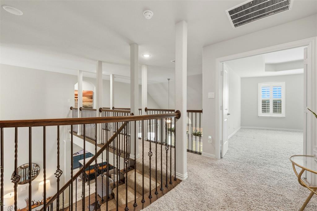 418 Crestview Drive Midlothian, TX 76065 - Photo 23 of 39 a view of staircase with lots of wooden floor and windows