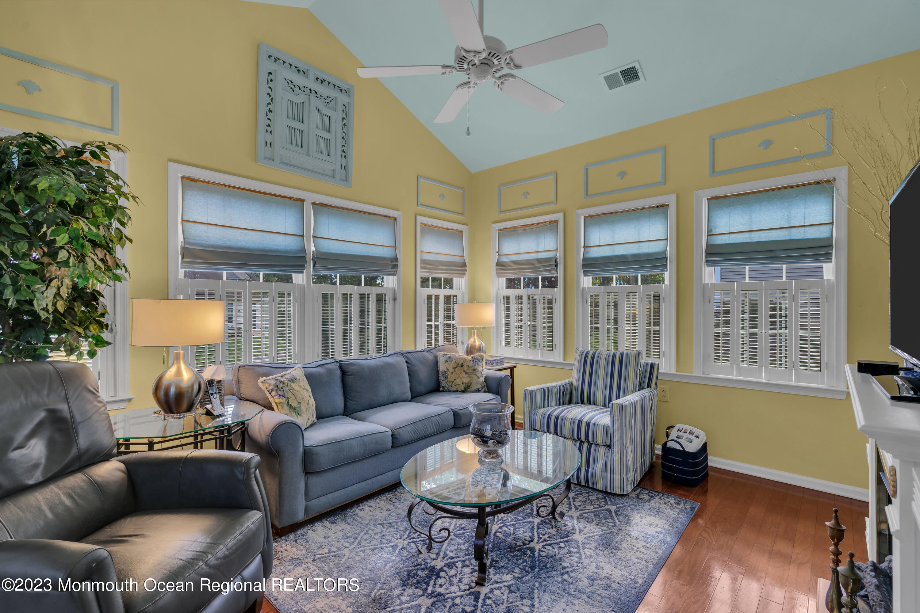 92 Pancoast Road Waretown, NJ 08758 - Photo 19 of 50 a living room with furniture and a potted plant