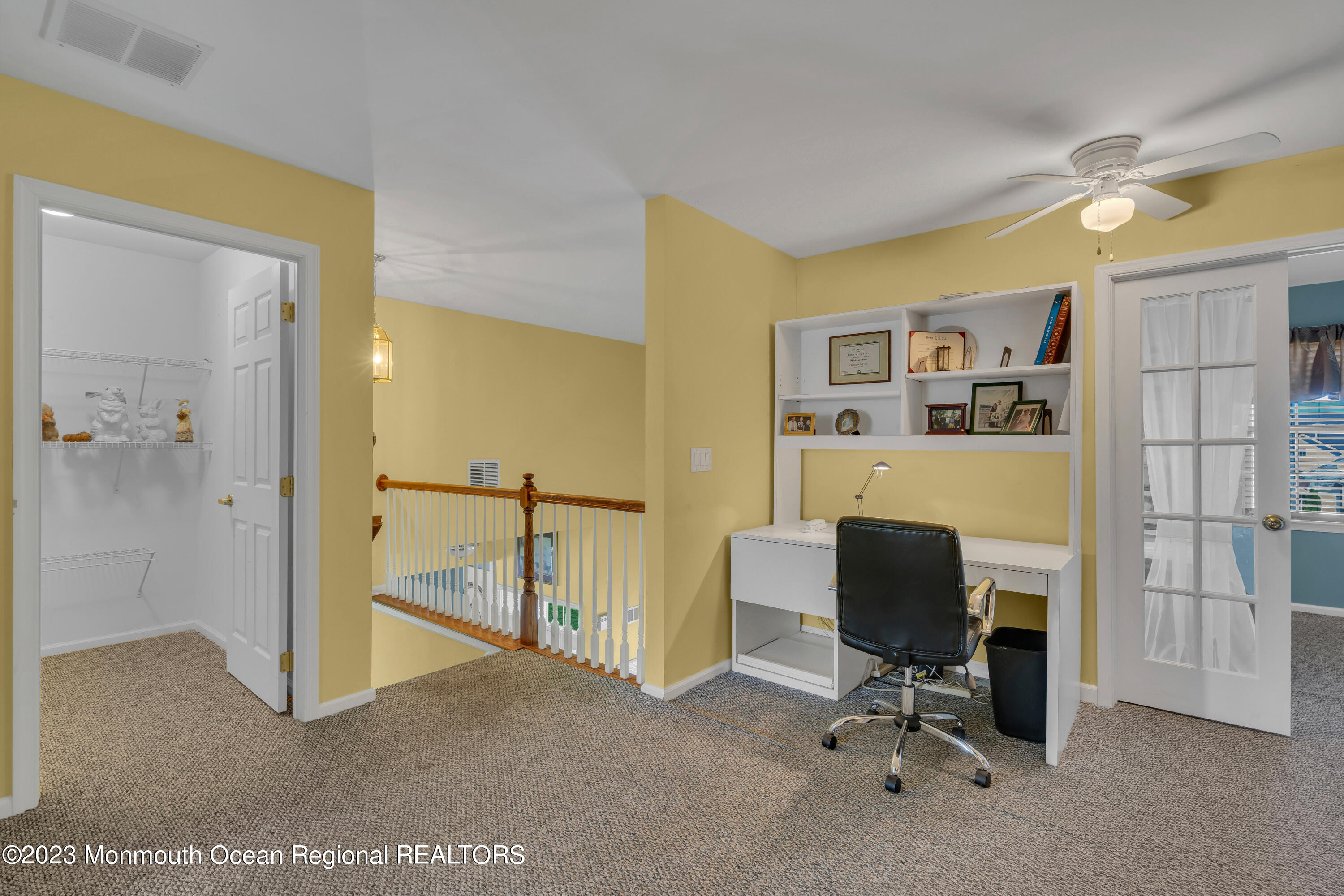 92 Pancoast Road Waretown, NJ 08758 - Photo 32 of 50 a view of a workspace with furniture and a window