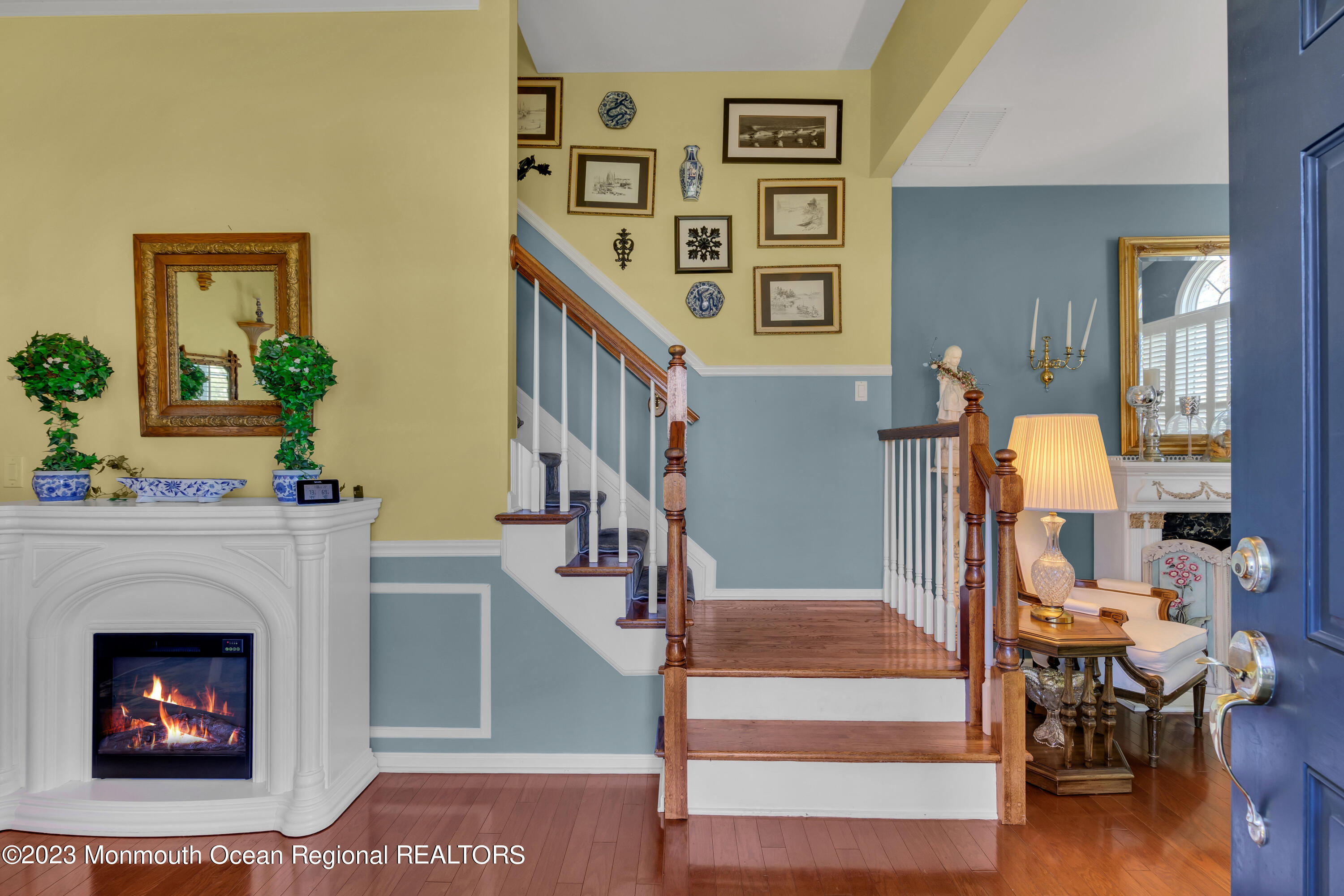92 Pancoast Road Waretown, NJ 08758 - Photo 6 of 50 a living room with furniture and a fireplace