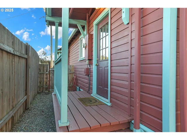 a view of outdoor space and deck