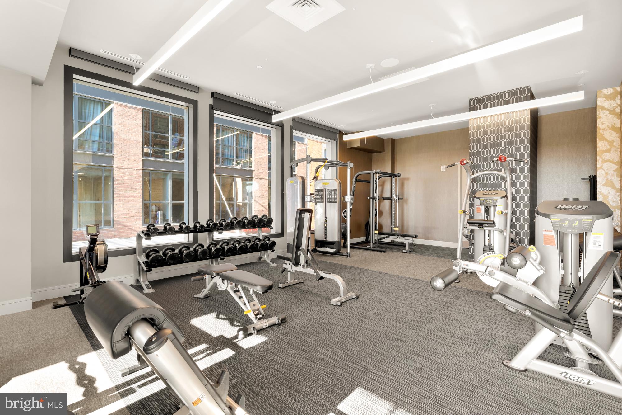 45 Sutton Square Southwest, Unit 303 Washington, DC 20024 - Photo 47 of 60 Fitness center free weights