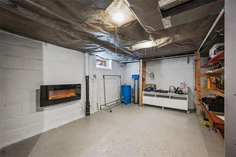 a view of a storage in a room