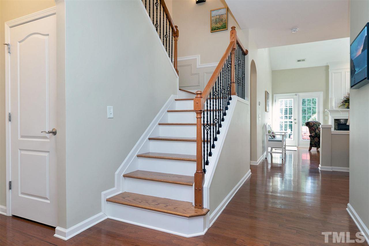 5110 Kate Denson Way Raleigh, NC 27612 - Photo 4 of 30 a view of entryway and hall with wooden floor