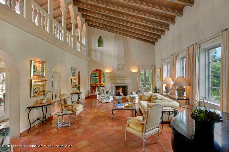 322 Clarke Avenue Palm Beach, FL 33480 - Photo 6 of 28 a living room with fireplace furniture and a large window