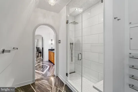 a front view of a building with street view