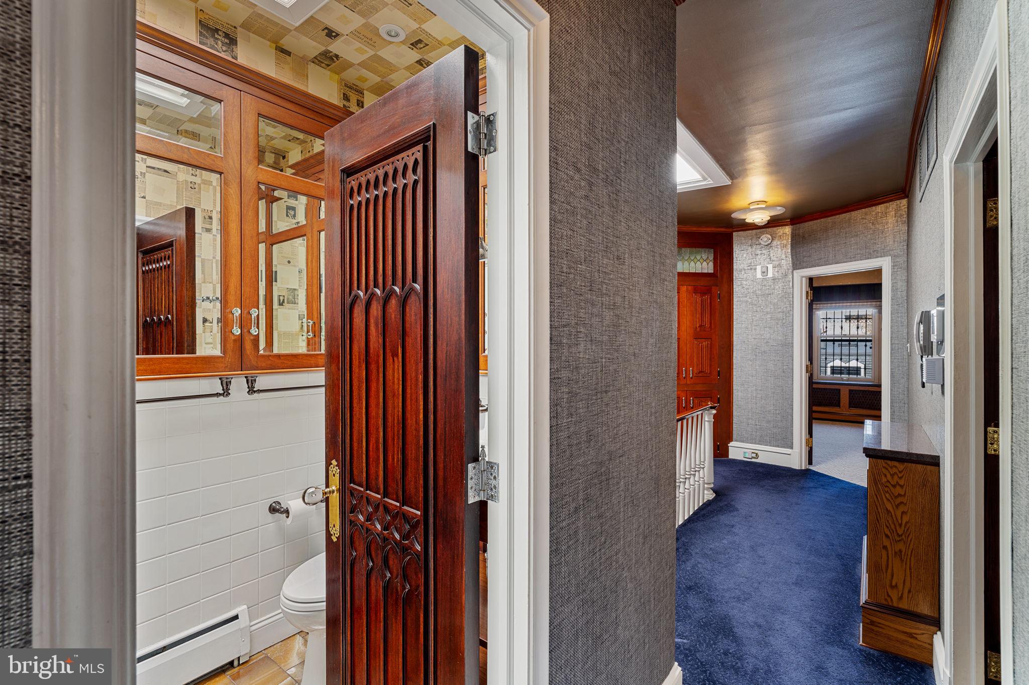2013 Delancey Place Philadelphia, PA 19103 - Photo 64 of 79 a view of a hallway with wooden floor and closet