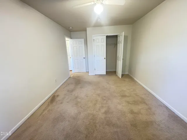 an empty room with a natural light